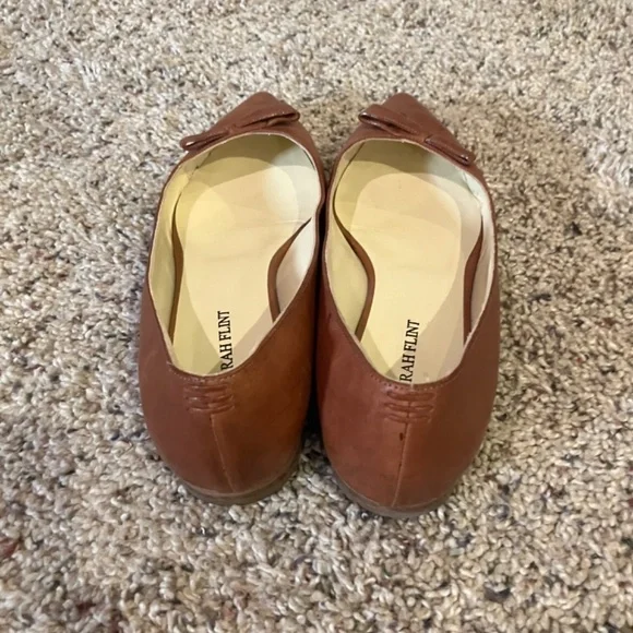 Sarah Flint, Natalie Flat in saddle brown leather, size 40 - Picture 3 of 7